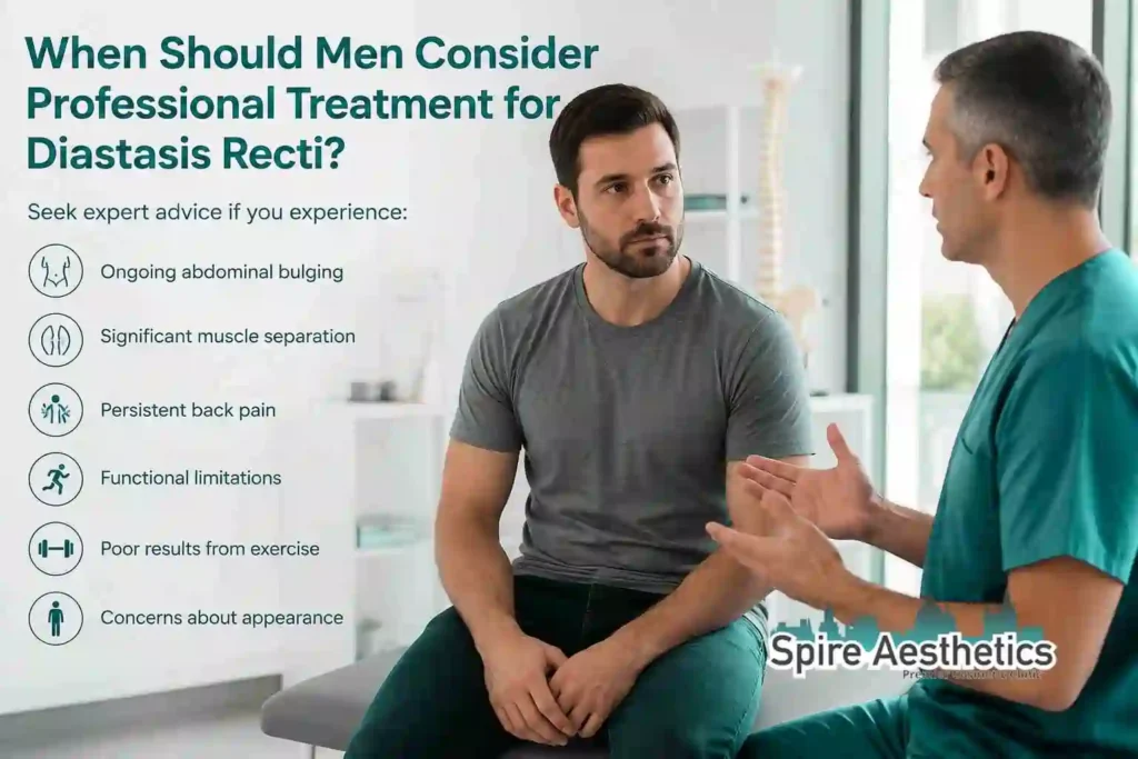 When Should Men Consider Professional Treatment for Diastasis Recti Gloucestershire ?